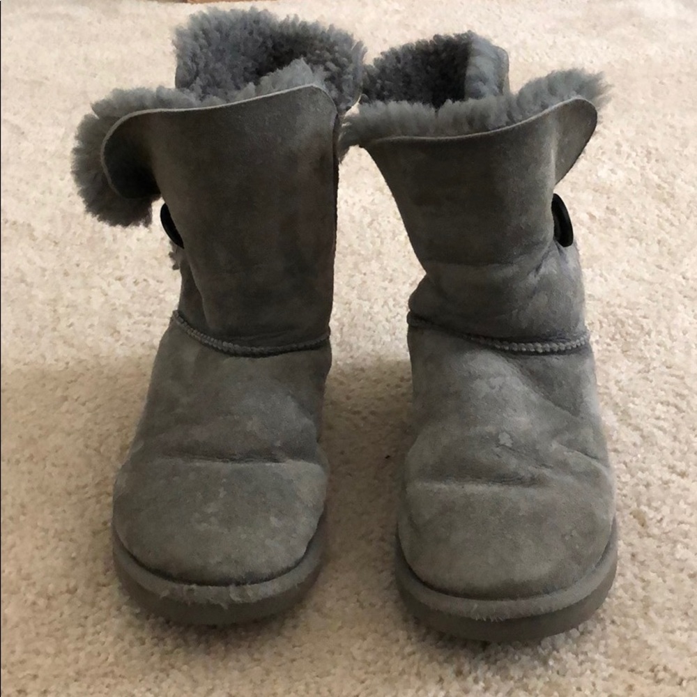 Grey Ugg Bailey Button Boots